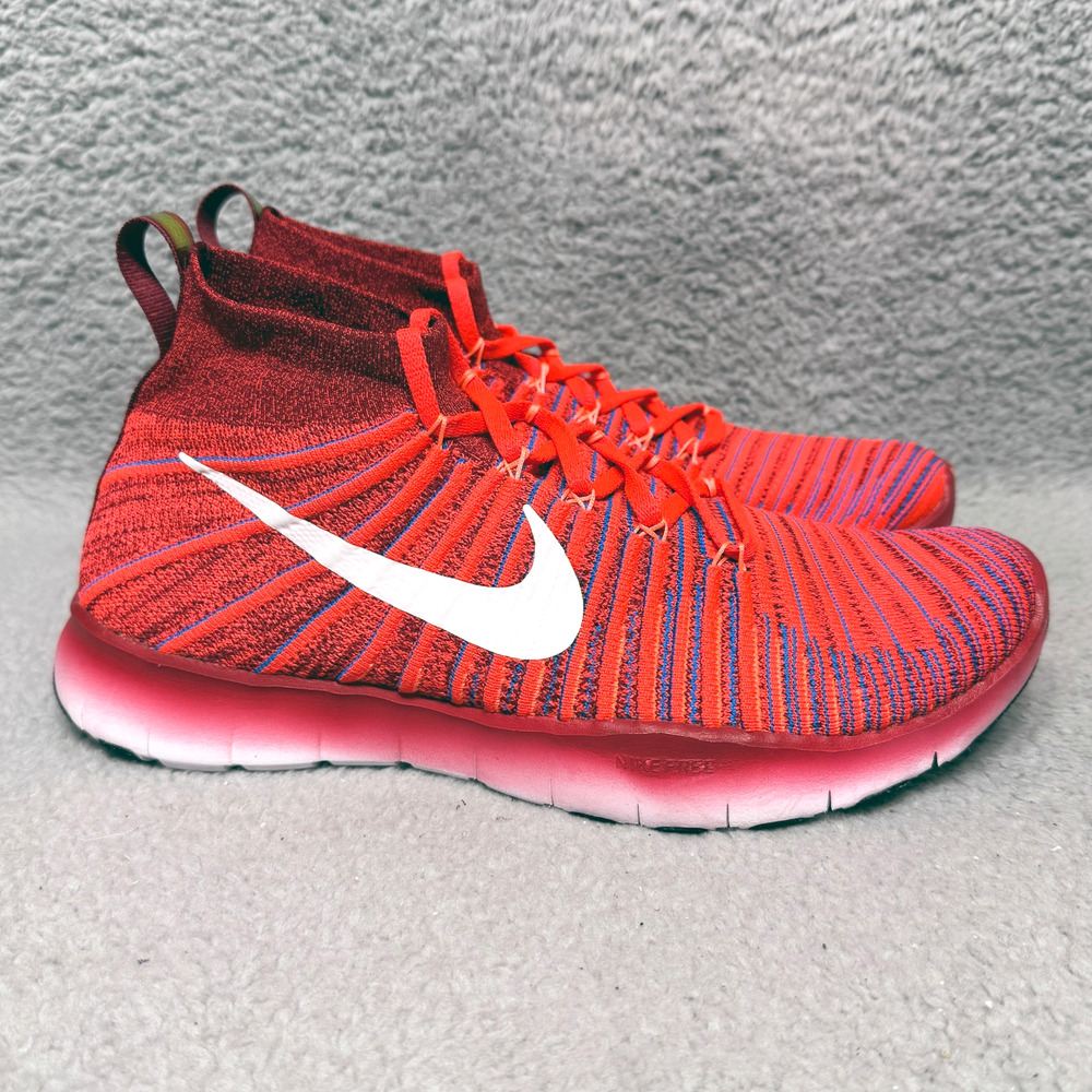 Nike Free TR Force Flyknit Mens Size 10 Training Shoes Sneakers Red 833275-616